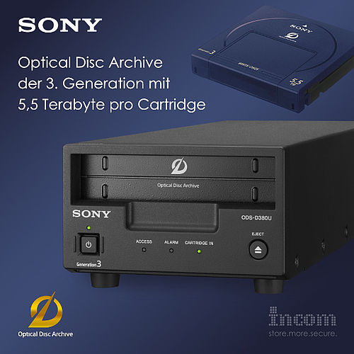 Sony Kündigt Optical Disc Archiv Gen 3 Mit 5 5 Terabyte Je Cartridge An